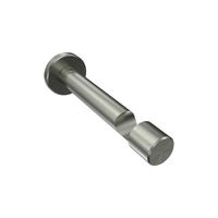 TRÄGER FÜR GARDINENSTANGEN 20 mm Ø, Prestige 1-läufig, Edelstahl-Optik - Edelstahlfarben, Metall (13.7/4/4cm) - INTERDECO