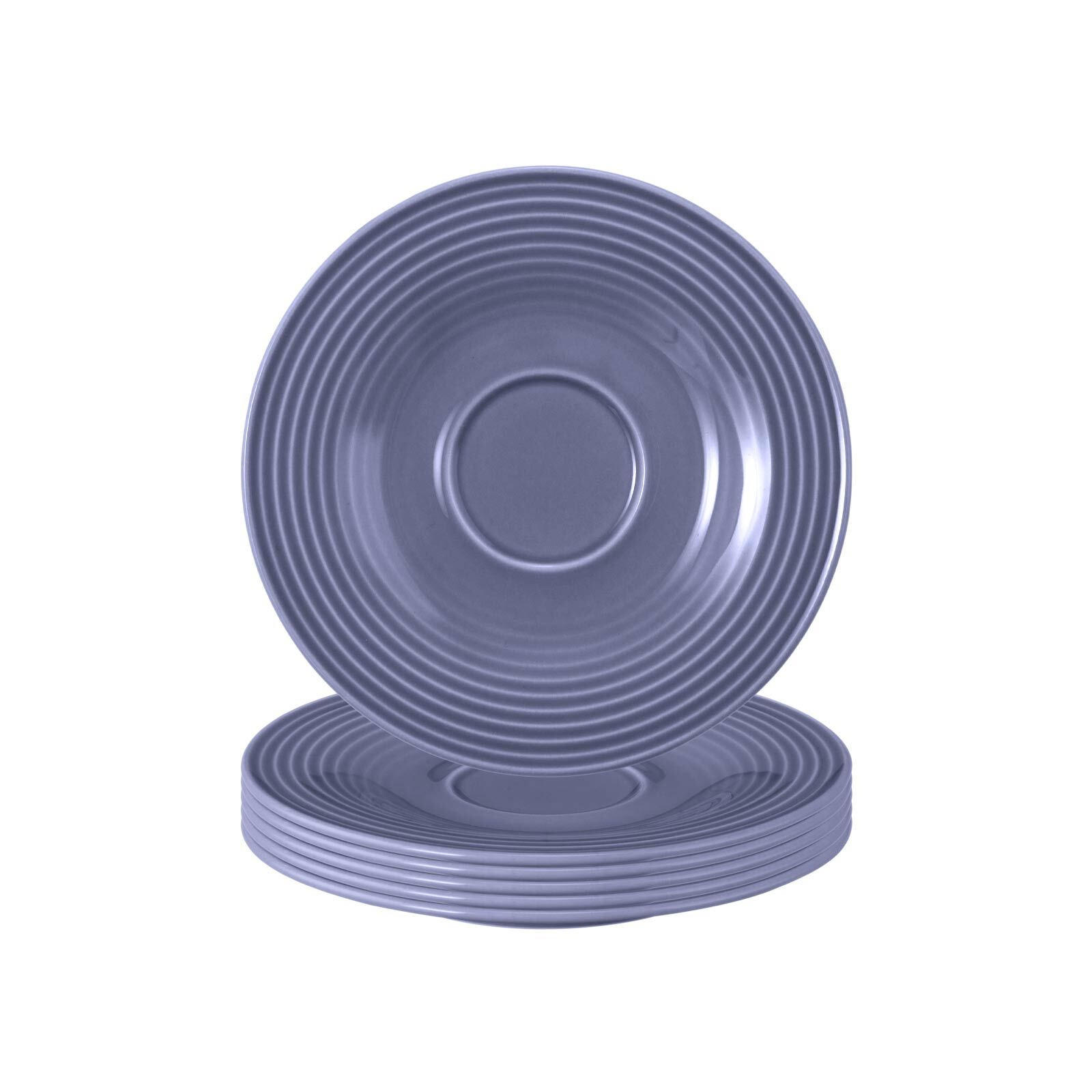 UNTERTASSEN Beat Color Glaze Fliederblau ø 13,7 cm 6er Set - Violett, Keramik (13.7cm) - Seltmann Weiden
