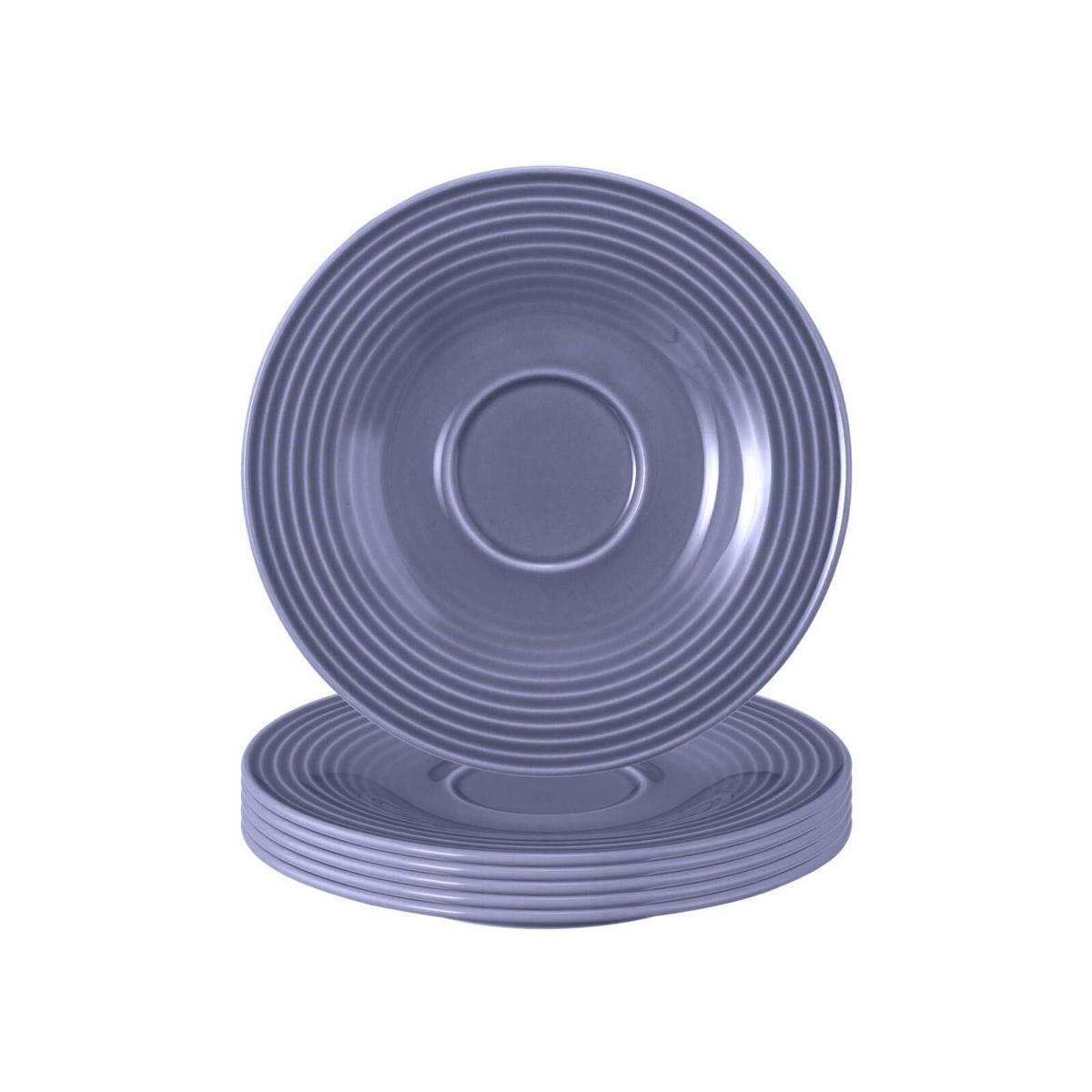 UNTERTASSEN Beat Color Glaze Fliederblau ø 13,7 cm 6er Set - Violett, Keramik (13.7cm) - Seltmann Weiden