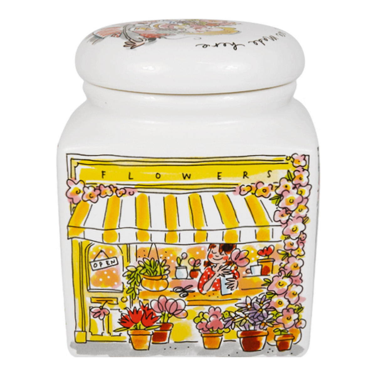 VORRATSDOSE Blond Geburtstag - Menü & Erinnerungen in Bunt - 20cm - Multicolor, Keramik (16/20/16cm) - Blond Amsterdam