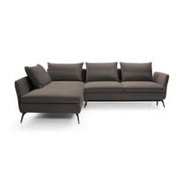 ECKSOFA Demisbal Dunkelgrau mit Bettkasten - Dunkelgrau, Textil (282/182cm) - Selsey
