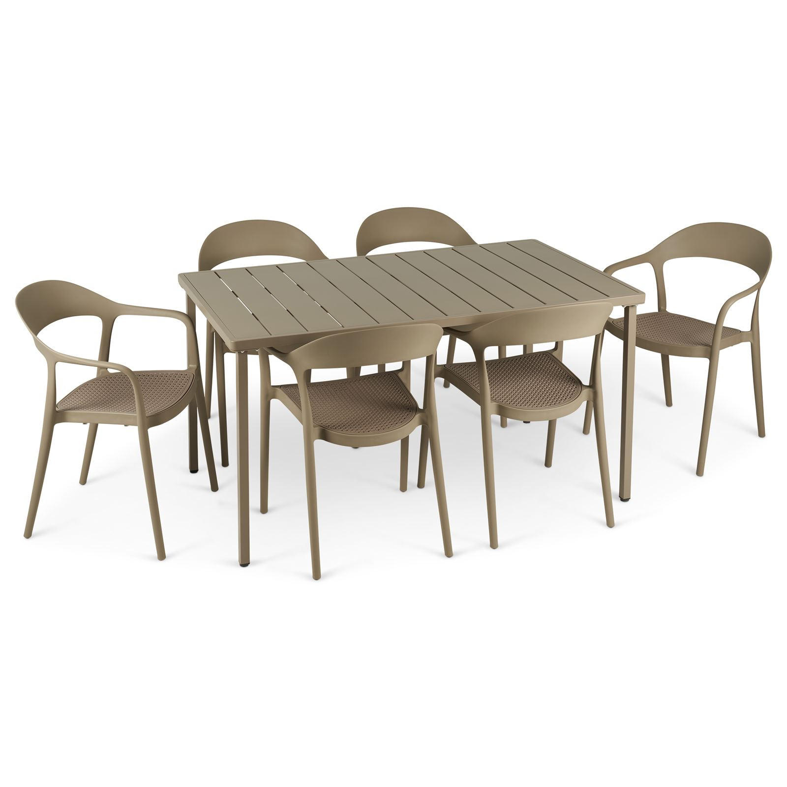 GARTENMÖBEL SET LAVANDA - Champagner, Metall - IDIMEX