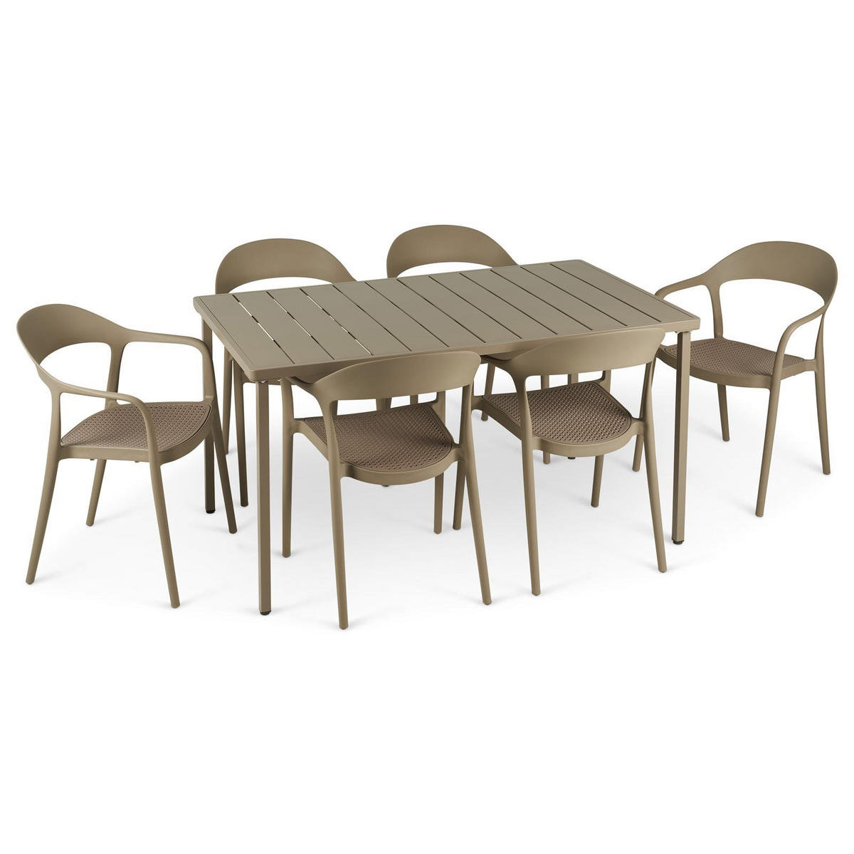 GARTENMÖBEL SET LAVANDA - Champagner, Metall - IDIMEX