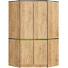 KLEIDERSCHRANK Eiche Craft 180/100/50 - Eiche Artisan, Holzwerkstoff (100/180/50cm) - RAUMHIRSCH FURNITURE