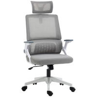 BÜROSTUHL Schreibtischstuhl Office-Stuhl, höhenverstellbar, 1 Kopfstütze, 60 x 61 x 121,5 cm. Schwarz - Grau, Textil (61/121.5/60cm)