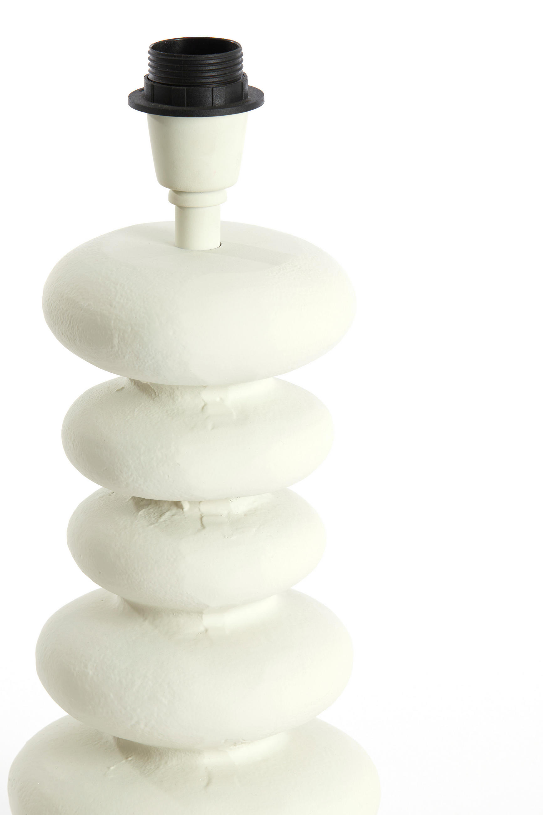 LAMPENFUSS Olona Weiß Ø16/35 cm - Weiß, Metall (16/16/35cm) - Light & Living