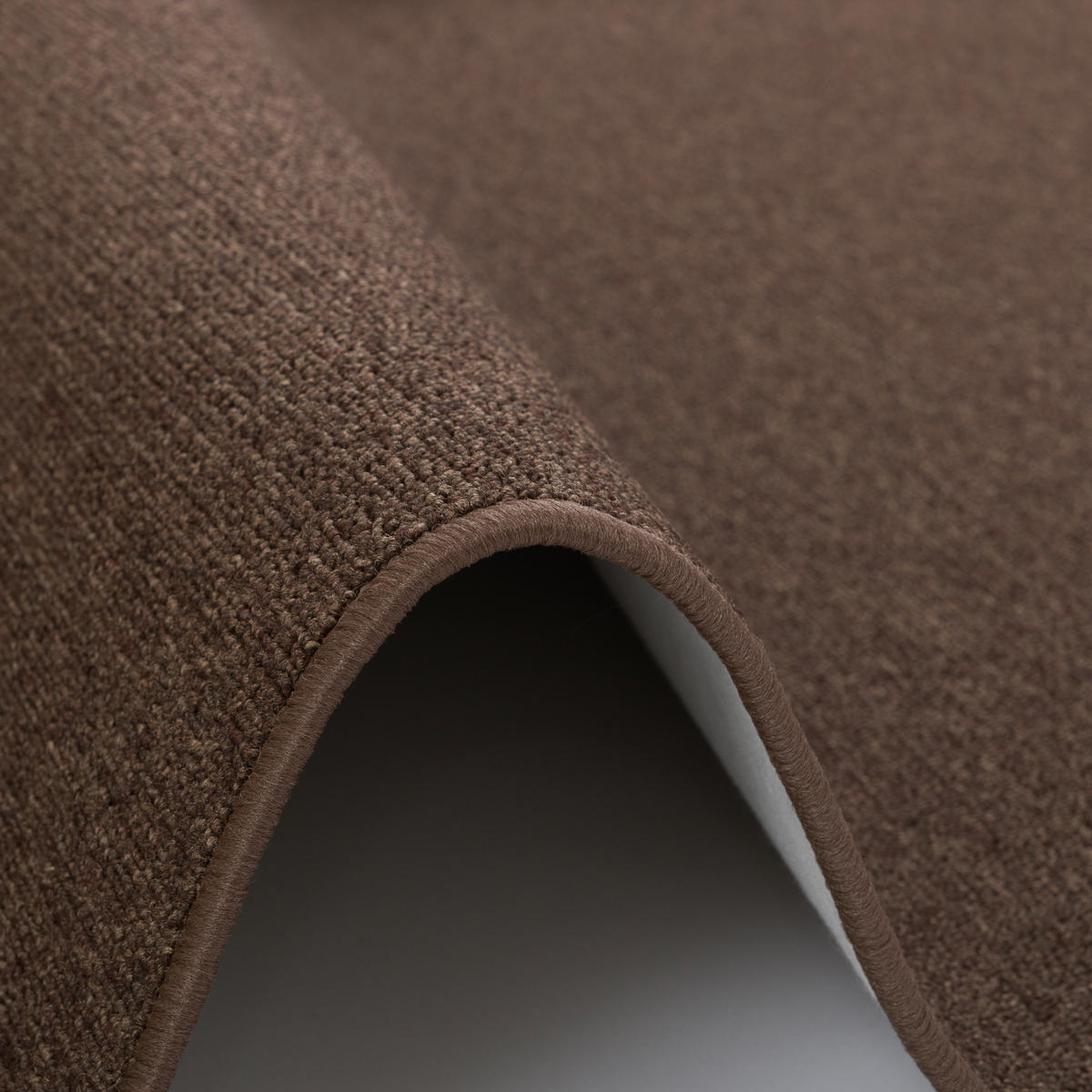 FEINSCHLINGEN VELOUR TEPPICH STRONG RUND - Braun, Textil (160/160cm) - Snapstyle