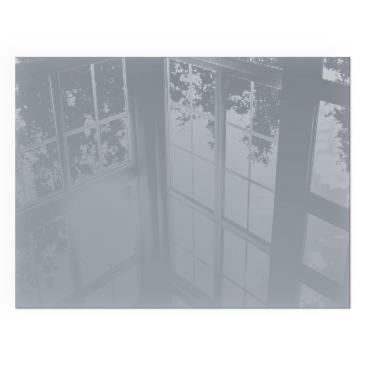 GLASPLATTE für Kamin 80x60 cm - Grau, Glas (80/60/0.4cm) - TULUP