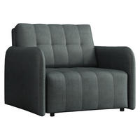 SCHLAFSOFA Viva Grand I - Blaugrau/Schwarz, Holz/Kunststoff (98/85/95cm) - MIRJAN24