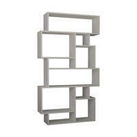 BÜCHERREGAL mit Fächern 96/25/168 cm - Weiß, Holzwerkstoff (25.5/168.5/96cm) - Calicosy