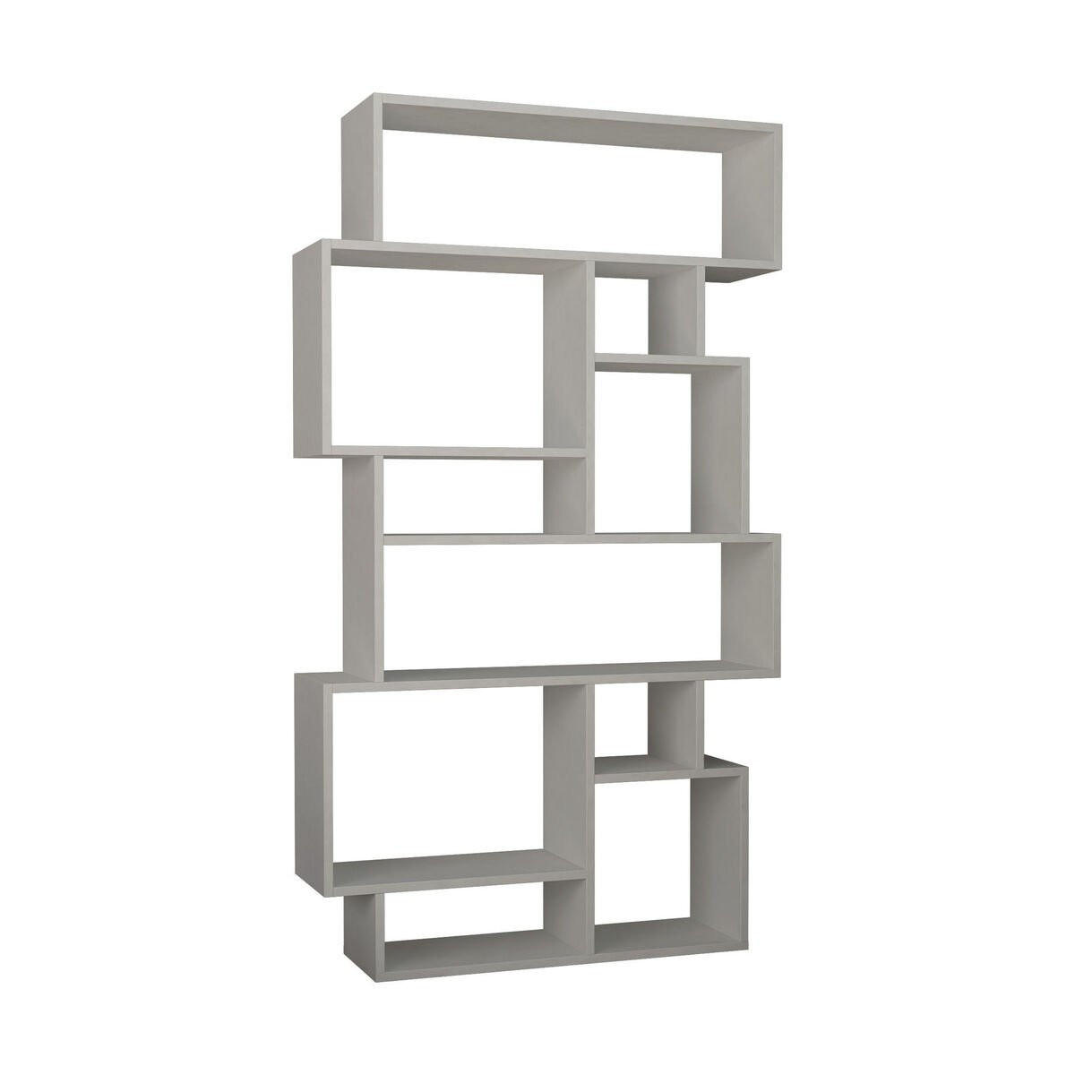 BÜCHERREGAL mit Fächern 96/25/168 cm - Weiß, Holzwerkstoff (25.5/168.5/96cm) - Calicosy