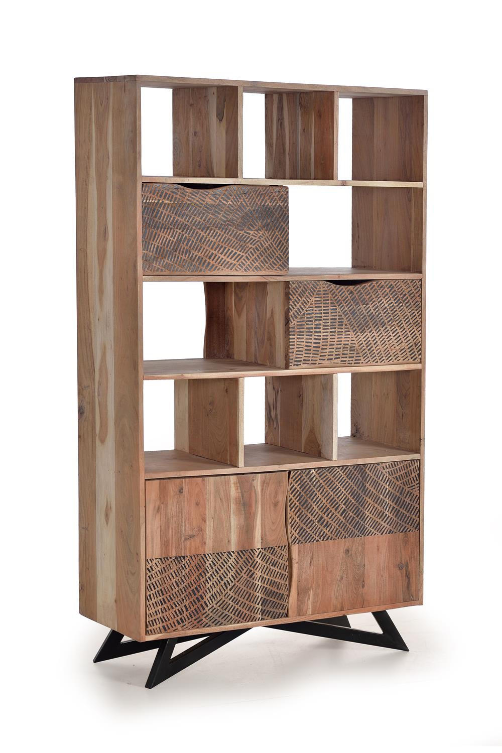 BÜCHERREGAL aus Akazienholz - Braun, Holz (102/180/38cm) - Giner y Colomer