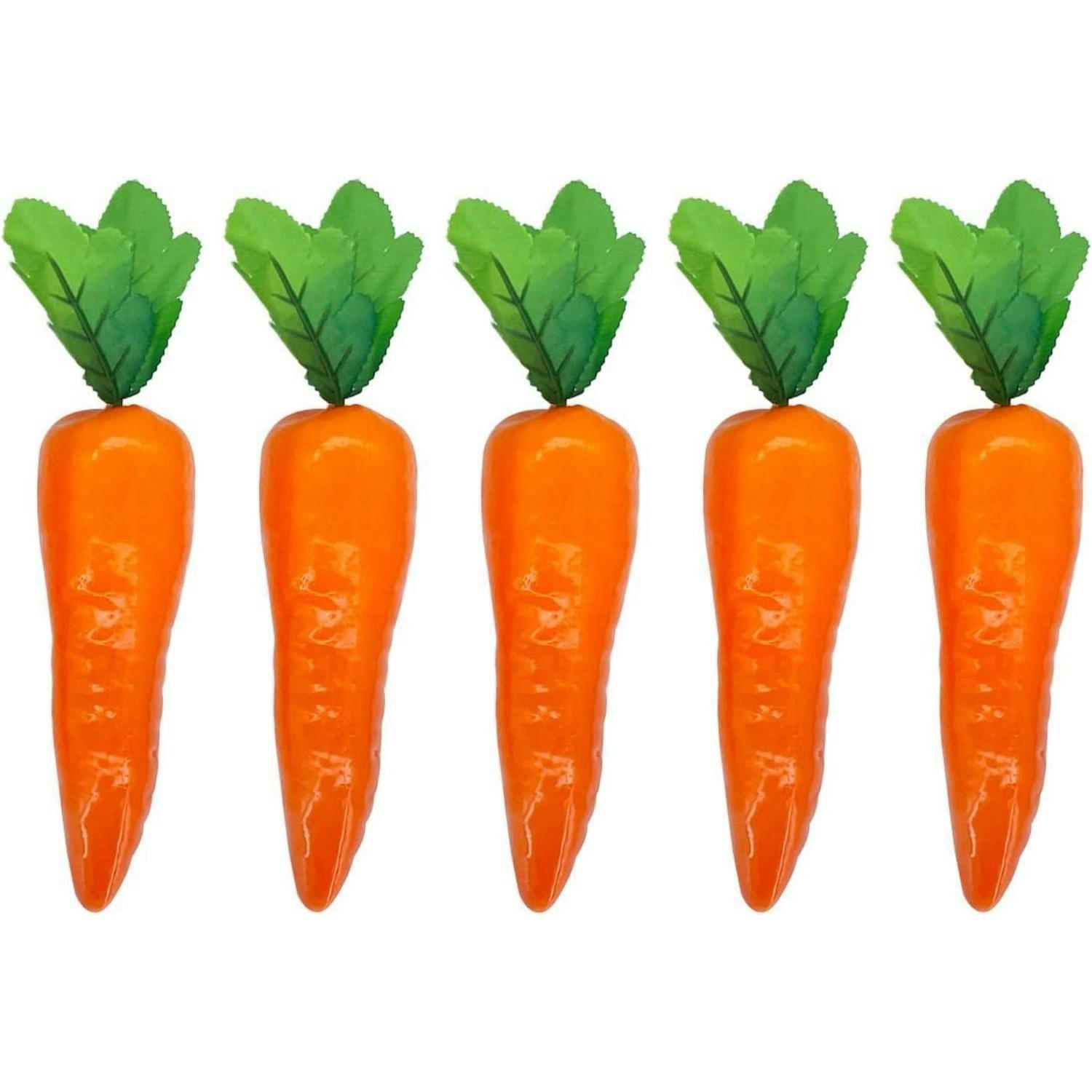 DEKO-KAROTTEN 5-teiliges Set 15 cm - Orange, Kunststoff (7.1cm)