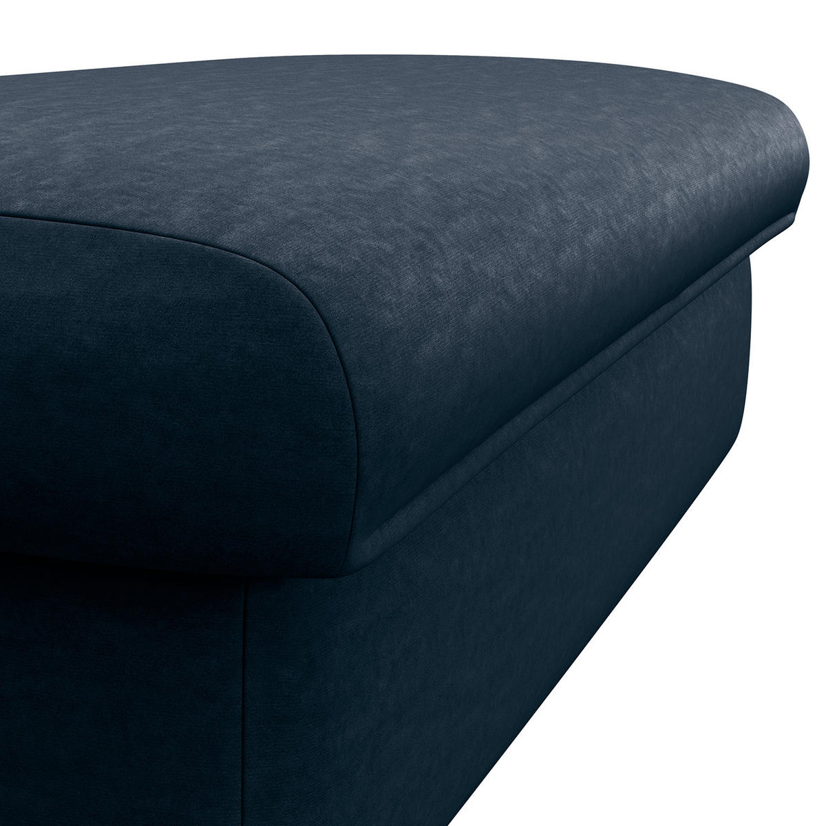 POLSTERHOCKER - Blau/Schwarz, Kunststoff/Textil (131/44/61cm) - home24