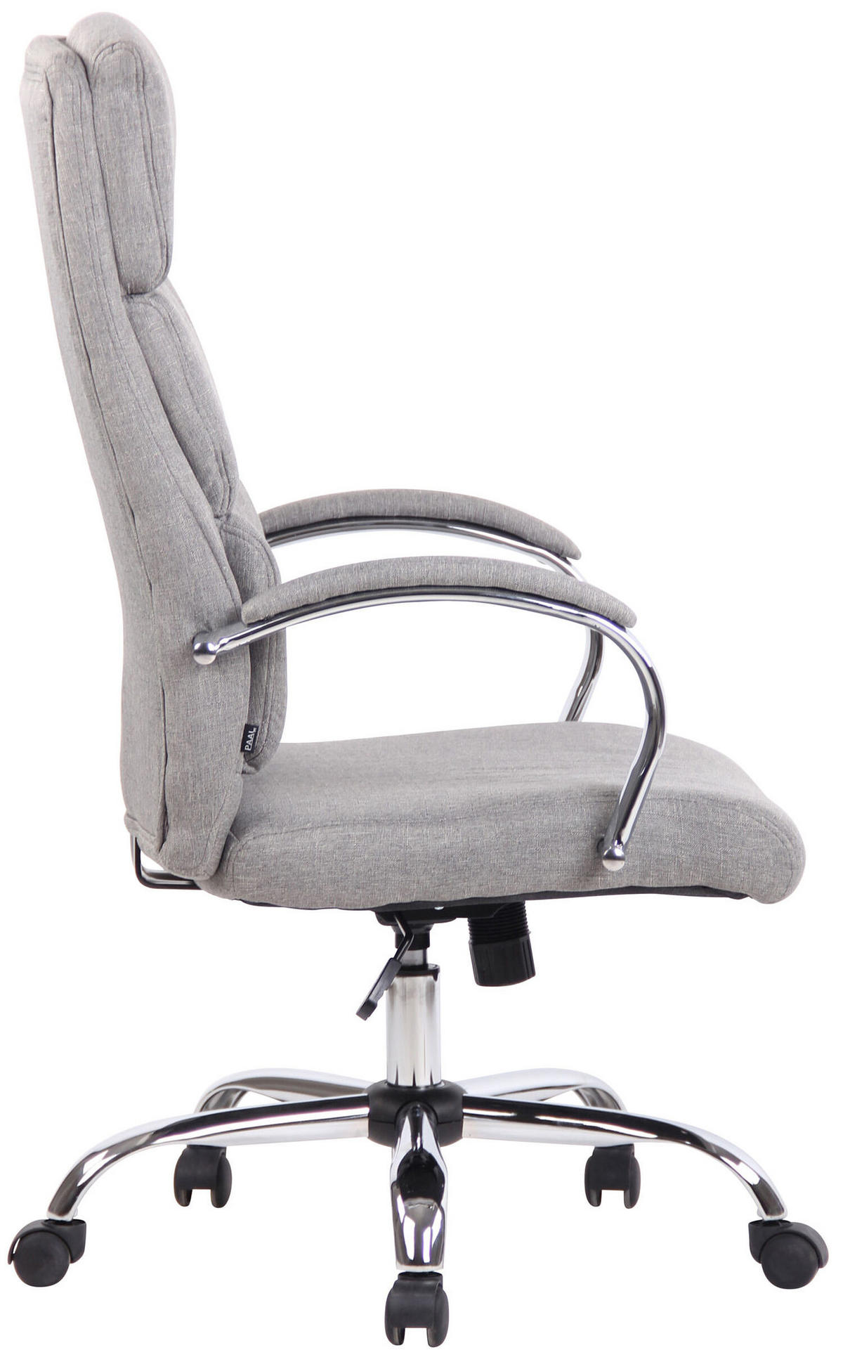 BÜROSTUHL Bradley, Stoff Grau - Grau, Textil/Metall (64/122/70cm) - TPFLiving