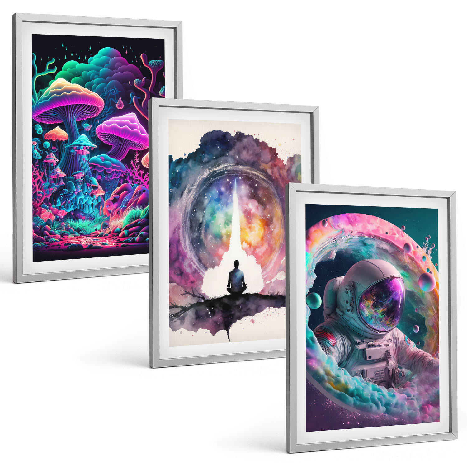 Tulup Bilder Silber 40x60 cm