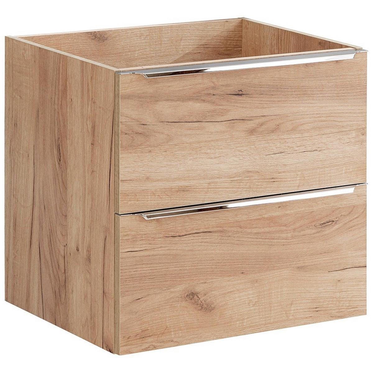 WASCHBECKENSCHRANK Toskana-56 - Braun, Holzwerkstoff (60/57/46cm) - Lomado