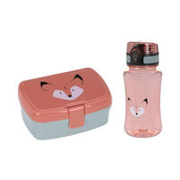 BROTDOSE UND TRINKFLASCHE About Friends Fuchs - Rot, Kunststoff (1/1/1cm) - Lässig