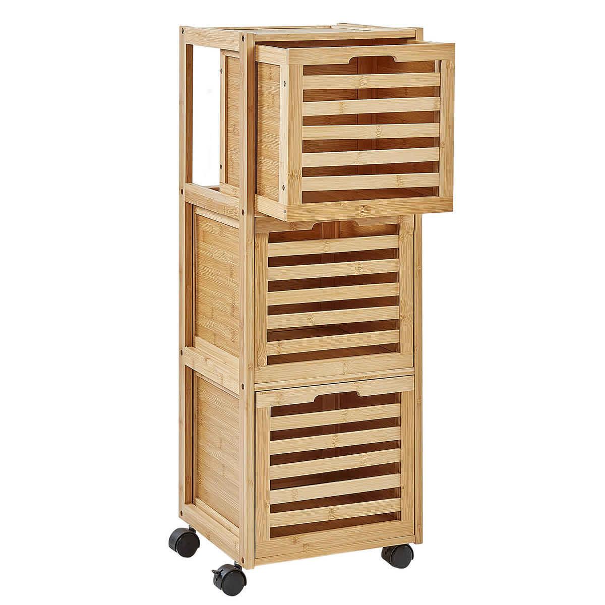 BAD-WANDSCHRANK 32 cm Hellbraun Shawnee - Braun, Holz (32/90/30cm) - Beliani
