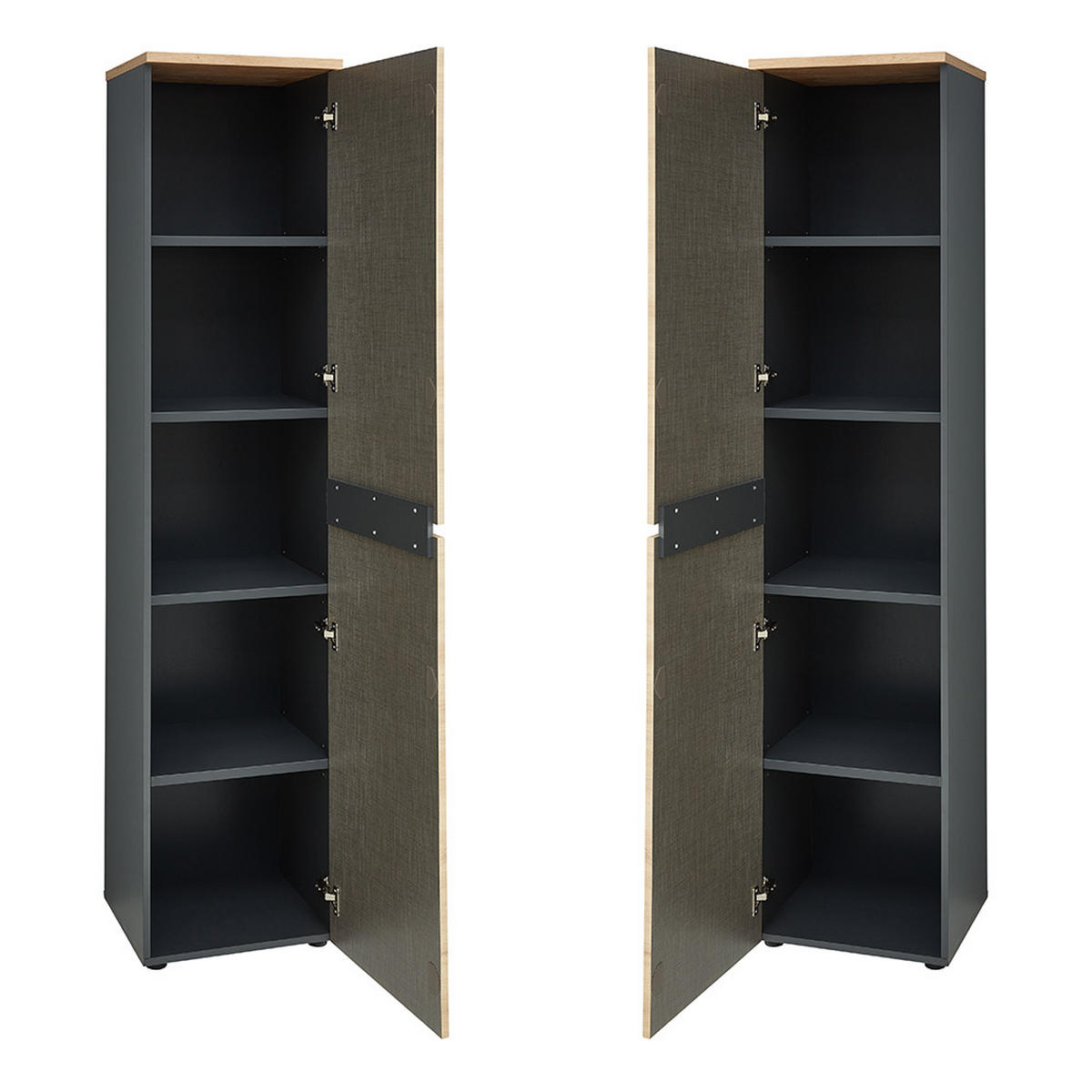 AKTENSCHRANK Manresa-36 - Braun, Holzwerkstoff (45/197/38cm) - Lomado