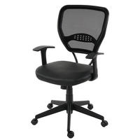 PROFI-BÜROSTUHL Schwarz - Schwarz, Textil (72/108/59cm) - MCW