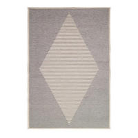 TEPPICH gewebt skandinavischer Stil grau - Grau, Textil (115/170cm) - AFK Living