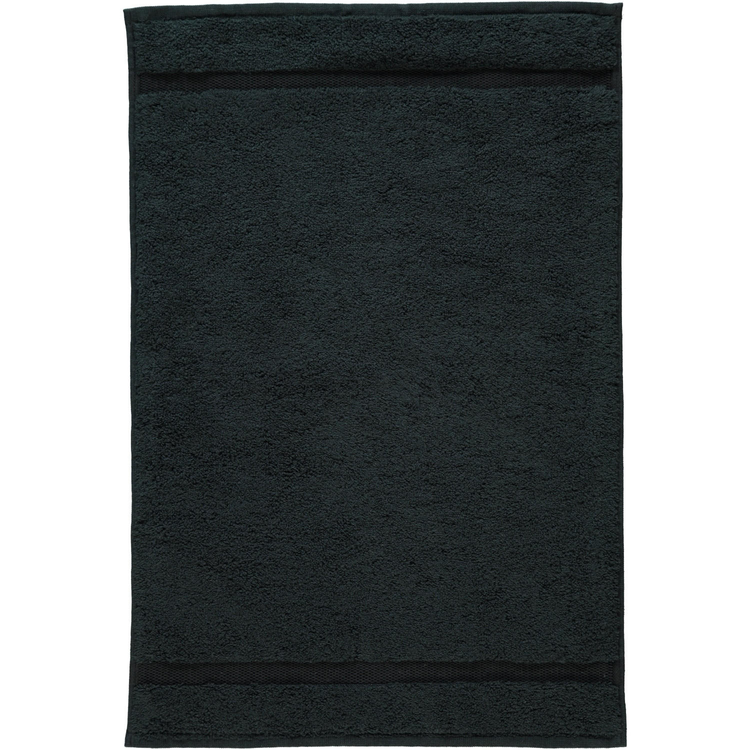Rhomtuft Gästetuch Schwarz 40x60 cm