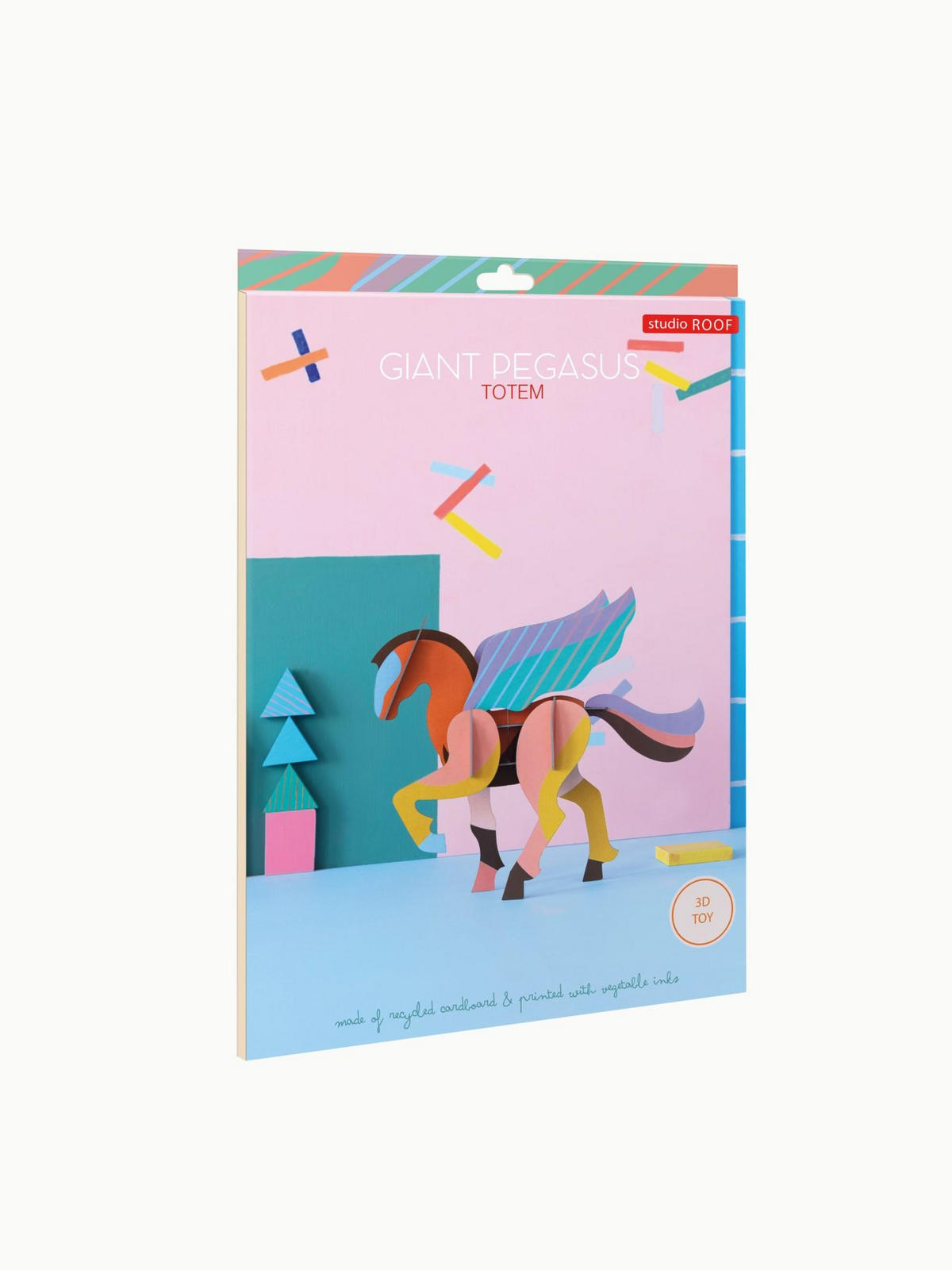 DEKOFIGUR Geflügeltes Pferd 7/24 cm - Multicolor, Wellpappe (7/24/32cm) - KUNSTLOFT