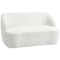 2-SITZER Sofa Creme 142.0/85.0/73.5 cm - Creme, Textil (85/73.5/142cm)