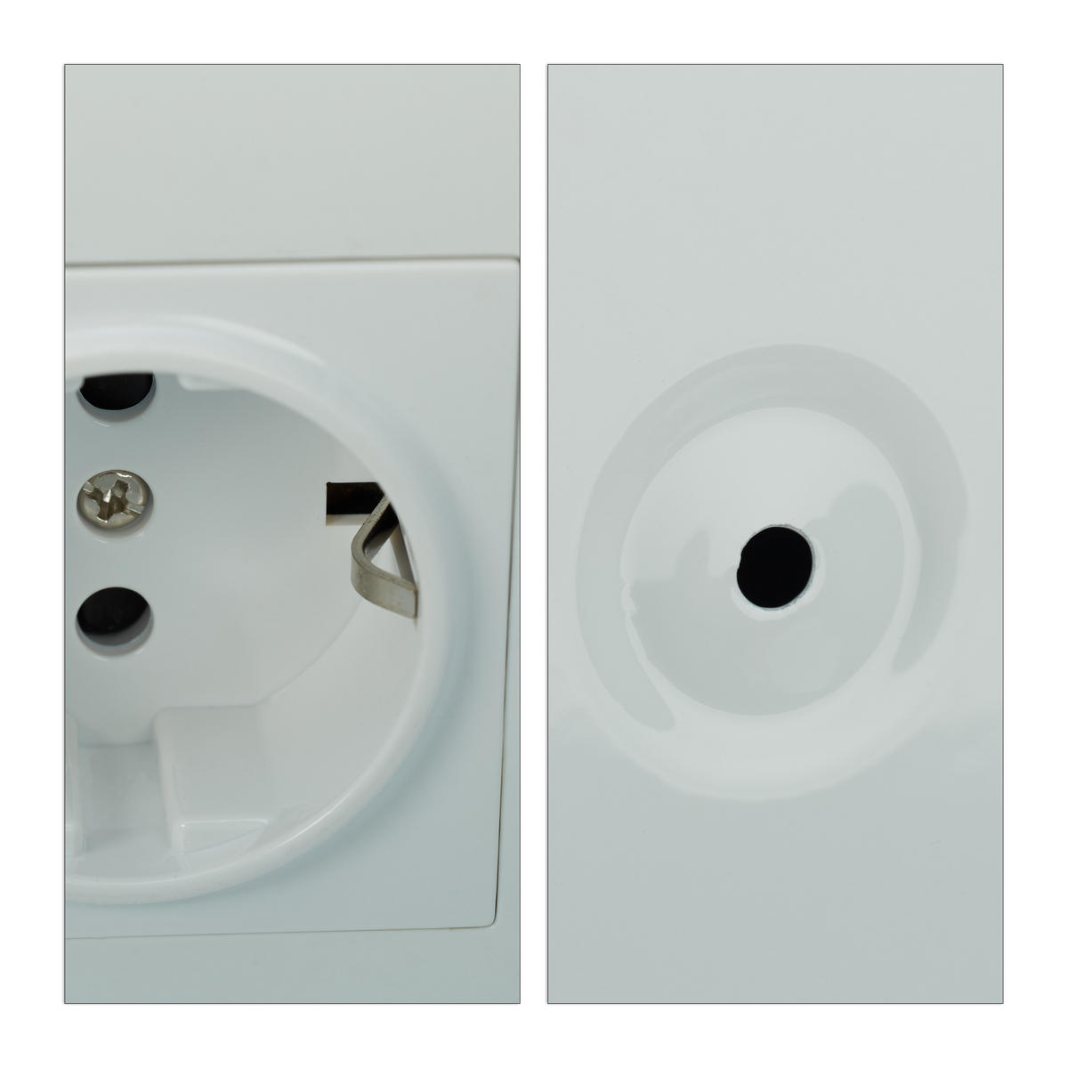 BADSPIEGELSCHRANK - Weiß, Glas/Metall (35/55/12cm) - Relaxdays