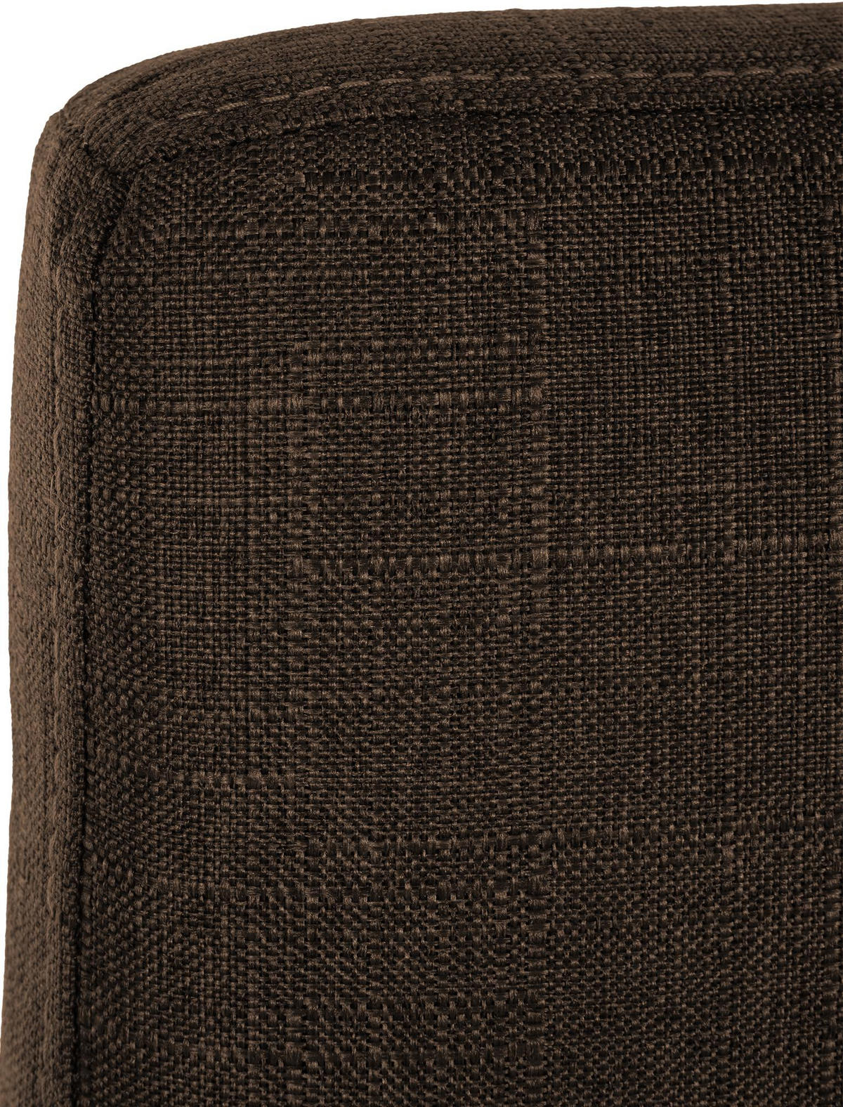 BARHOCKER Stoff Braun - Schwarz/Braun, Textil/Metall (43/110/49cm) - CLP