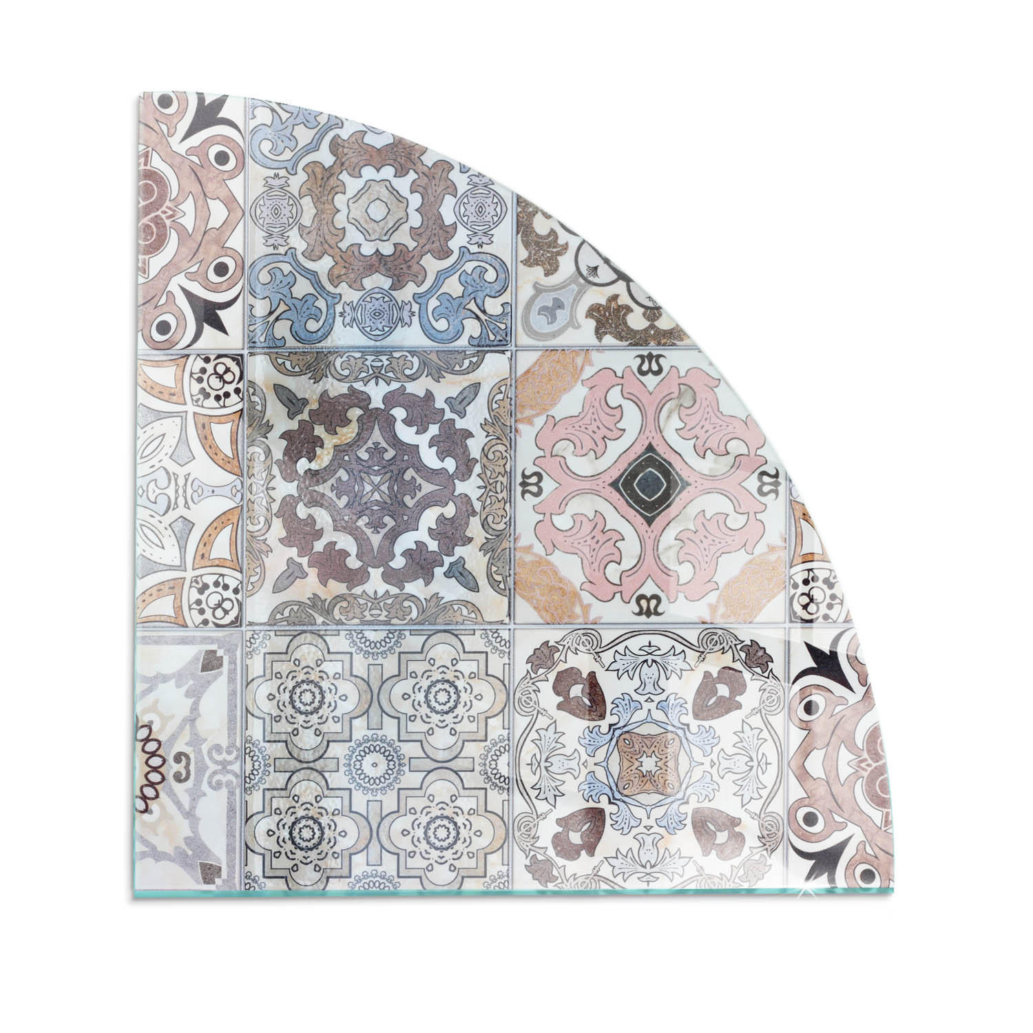 ArtPrintCave Glasplatte Grau 100x100x0.4 cm