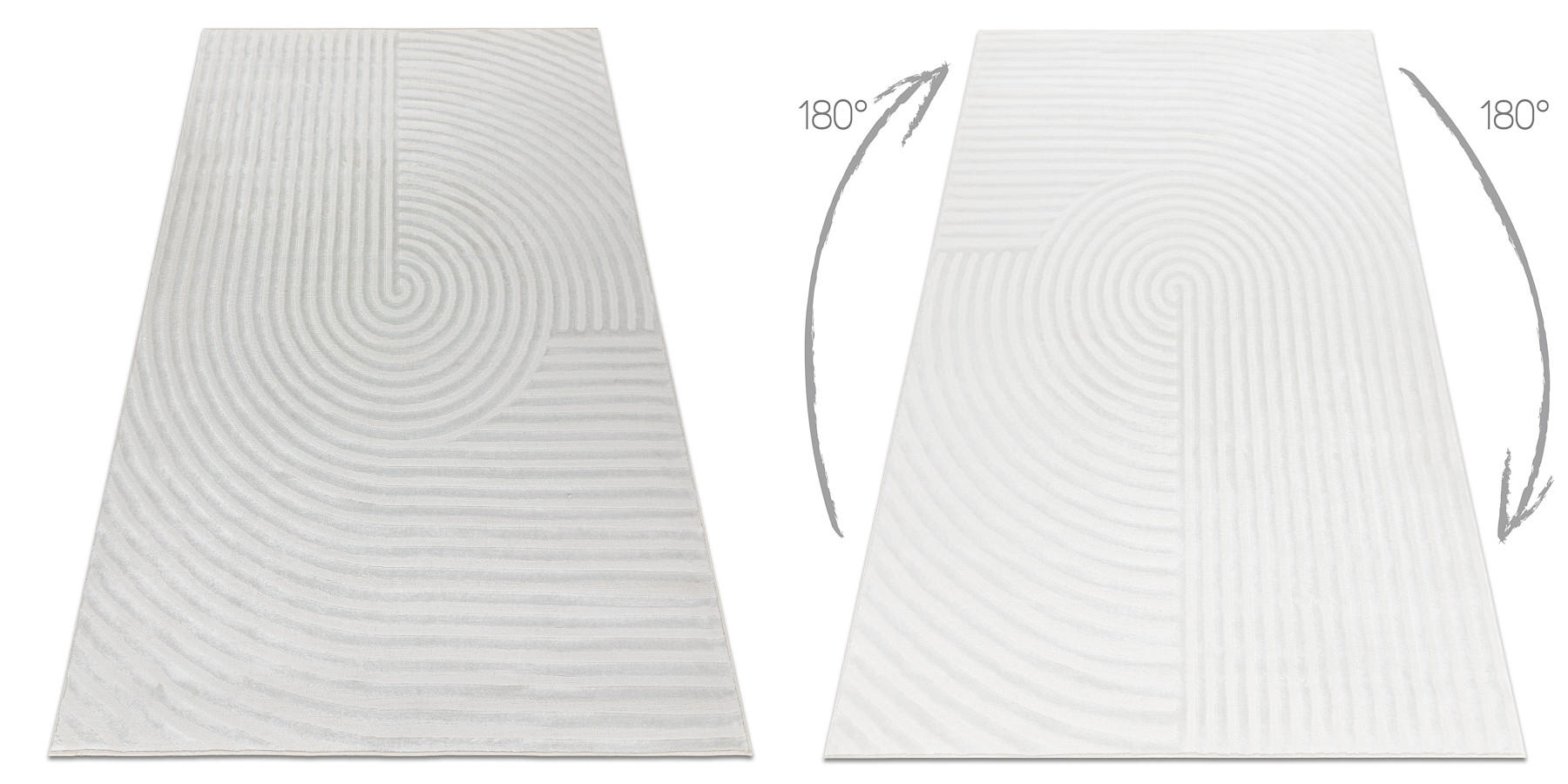 TEPPICH Balance 120/170 cm - Creme, Textil (120/170cm) - rugsX