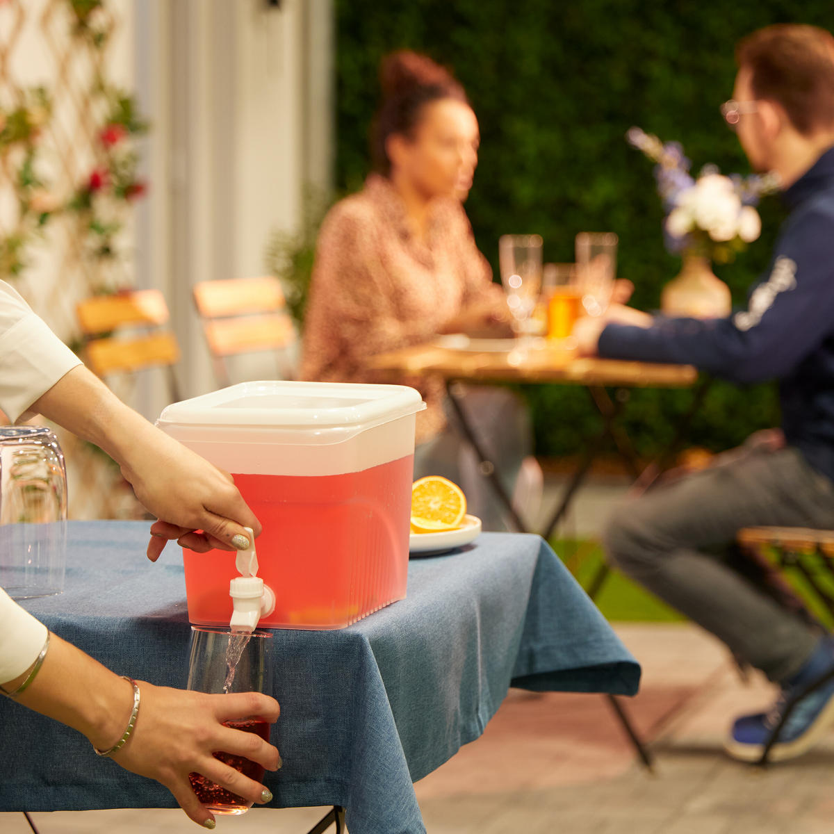 GETRÄNKESPENDER - Transparent, Kunststoff (4.8L) - Relaxdays