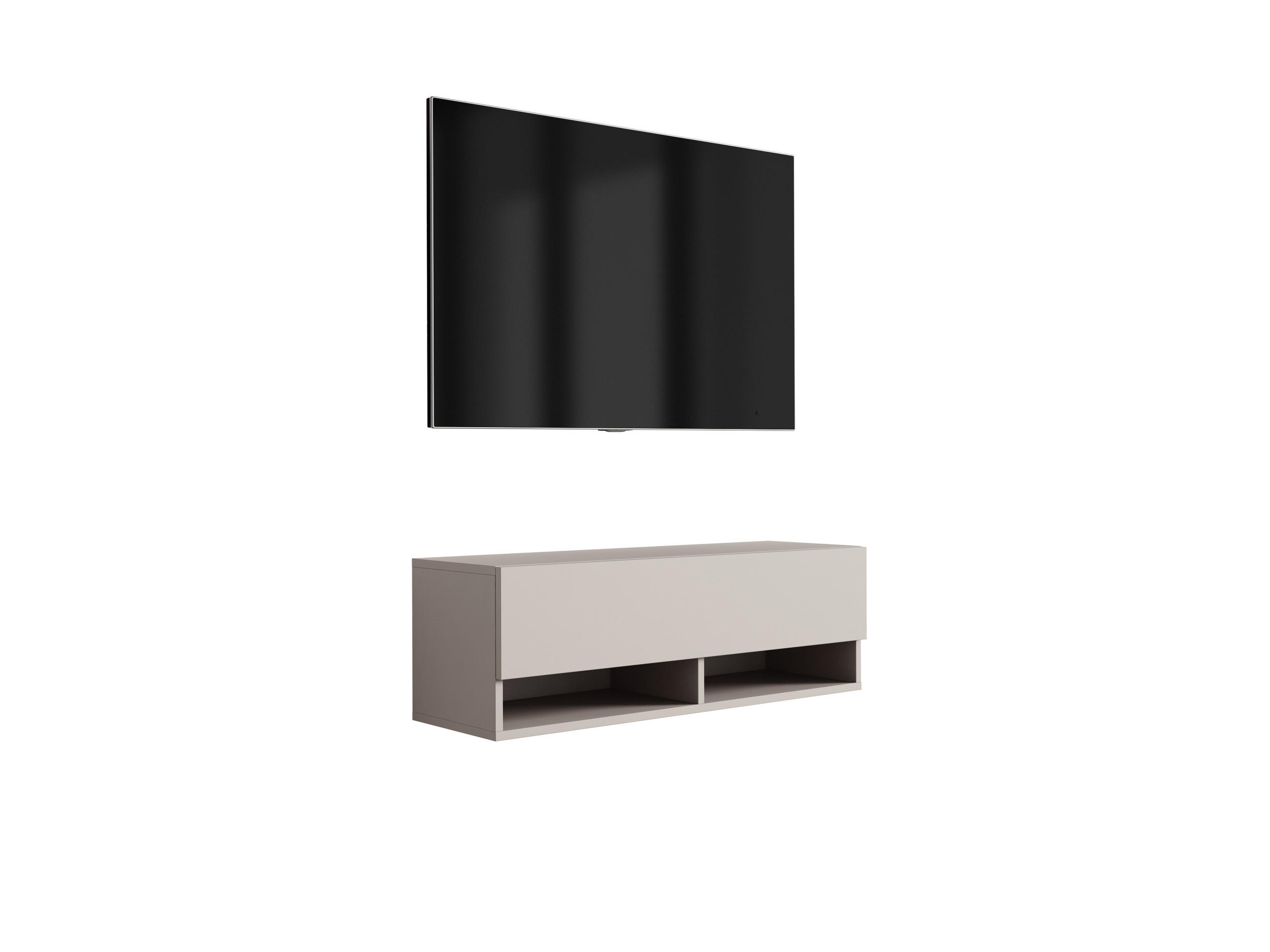 TV-LOWBOARD 100 cm Kaschmir, 100 × 32 × 34 cm - Beige, Holzwerkstoff (100/33.6/32cm) - 3XE LIVING