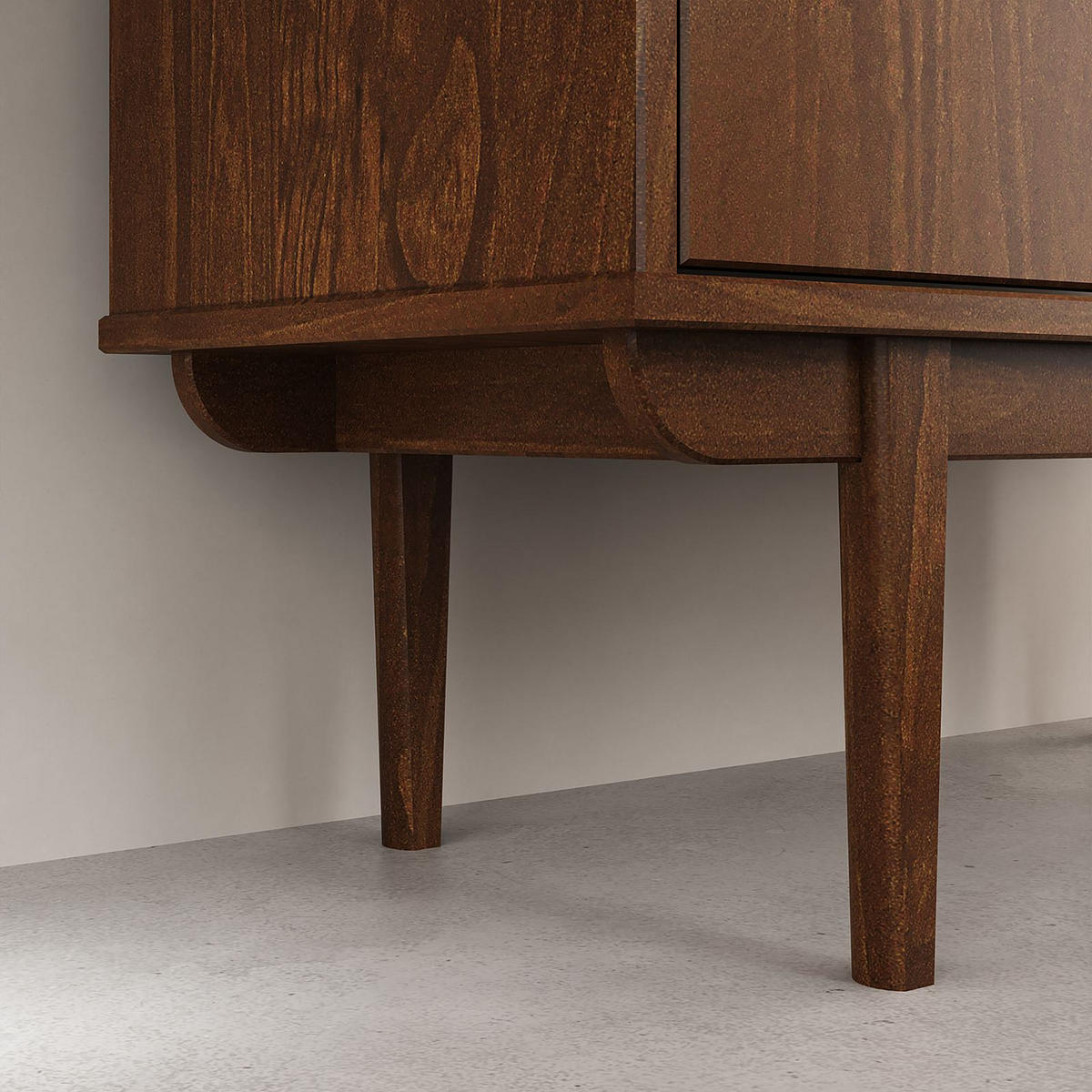 HIGHBOARD SIMONA - Kastanienfarben, Holz (80/133/37cm) - IDIMEX