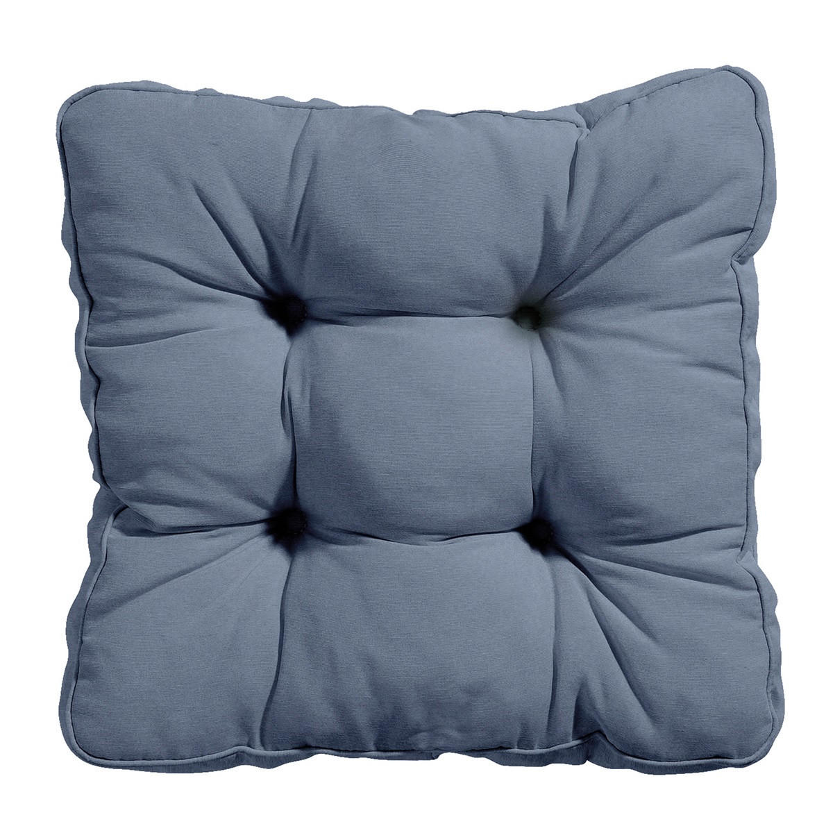 SITZKISSEN Panama 47/47 cm 4er-Set - Blaugrau, Textil (47/8/47cm) - Madison