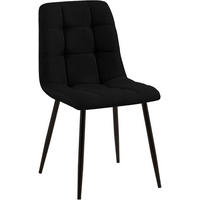 ESSZIMMERSTUHL Tilde 84x45x55 cm schwarz - Schwarz, Textil (45/84/55cm) - furnicato