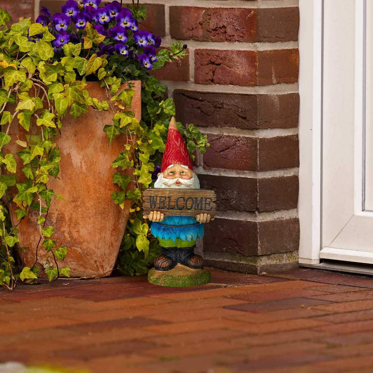 GARTENZWERG - Multicolor, Kunststoff (13.5/31/12cm) - Relaxdays