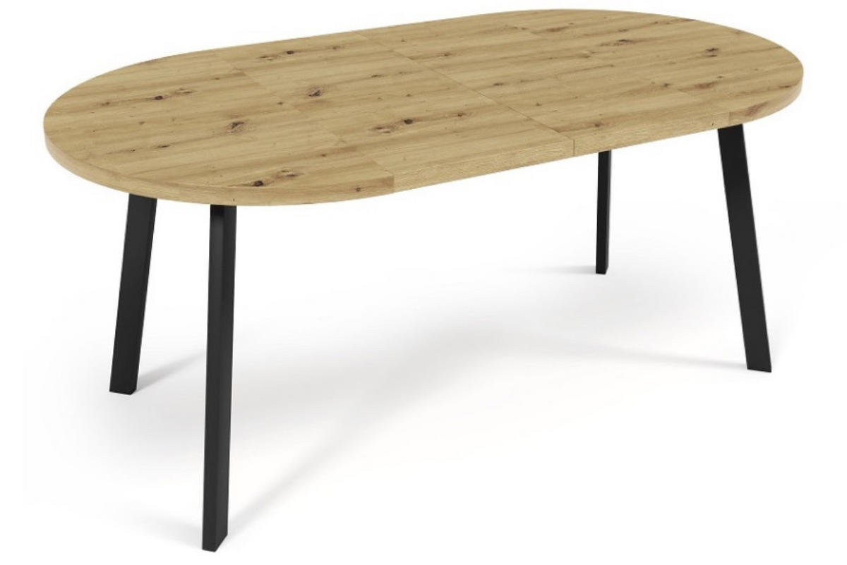 TISCH Gold JAVA Ausziehbar Rund - Multicolor, Holzwerkstoff (100/100/76cm) - Sepro Meble