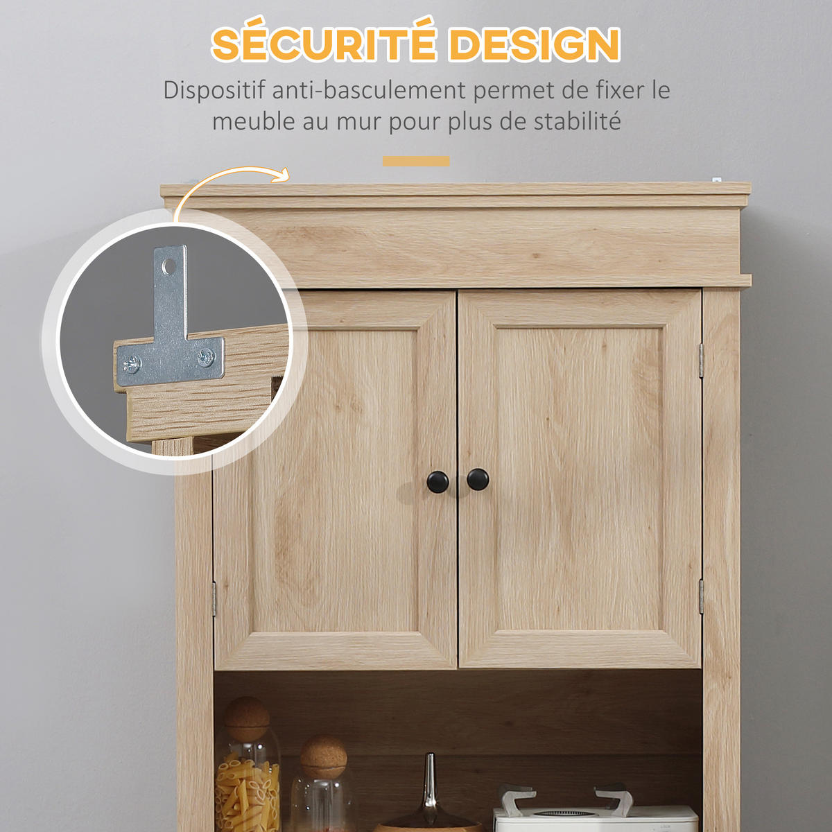 HIGHBOARD DE-11032 2 Schränke Eiche hell - Naturfarben, Holzwerkstoff (39.5/183/74cm) - ComfortXL