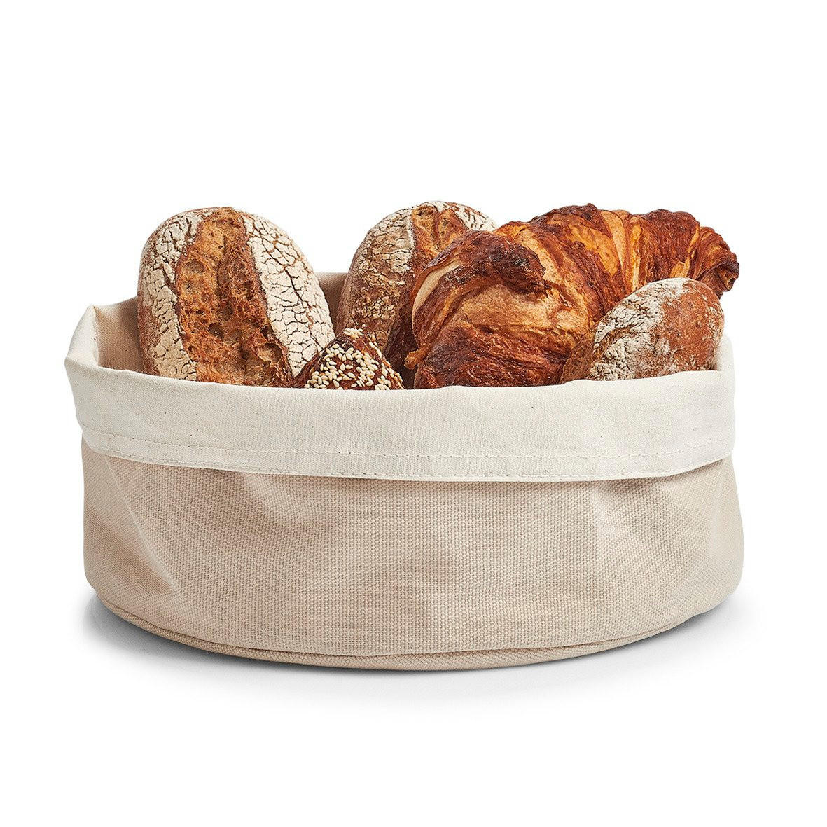 BROTKORB 25/25/13 cm - Beige, Naturmaterialen (25/13/25cm) - ZELLER