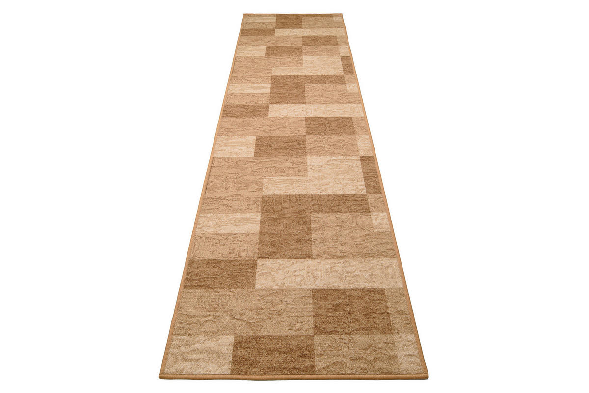 TEPPICHLÄUFER Anti-Rutsch Beige rutschfest Gummiunterlage 100/1300 cm - Beige, Textil (100/1300cm) - Tapiso