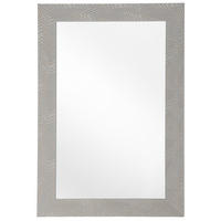 WANDSPIEGEL graurechteckig60/91cmNEVEZ Nevez - Grau, Kunststoff (60/91/2cm) - Beliani