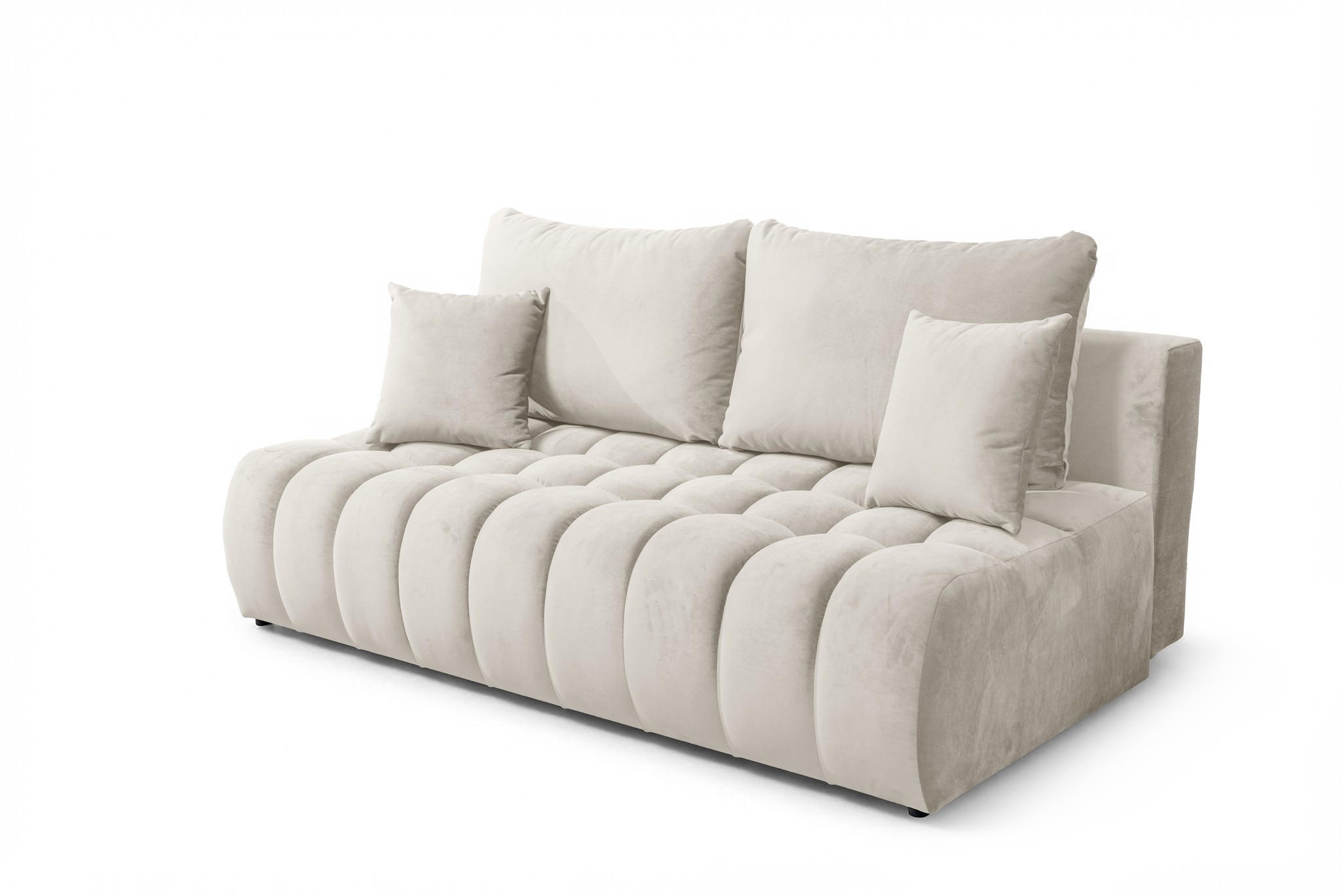 SCHLAFSOFA Nina - Beige, Holzwerkstoff/Textil (200/96/107cm) - Fun Möbel
