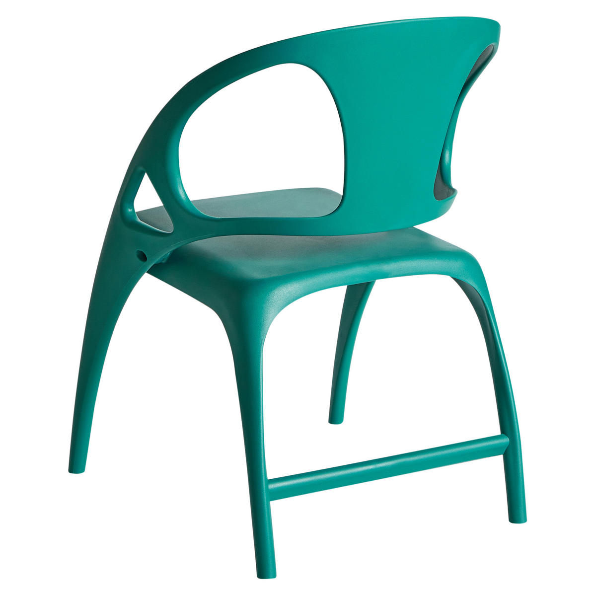 GARTENSTUHL 4er-Set Blaugrün Nemi - Grün, Kunststoff (59/80/53cm) - Beliani