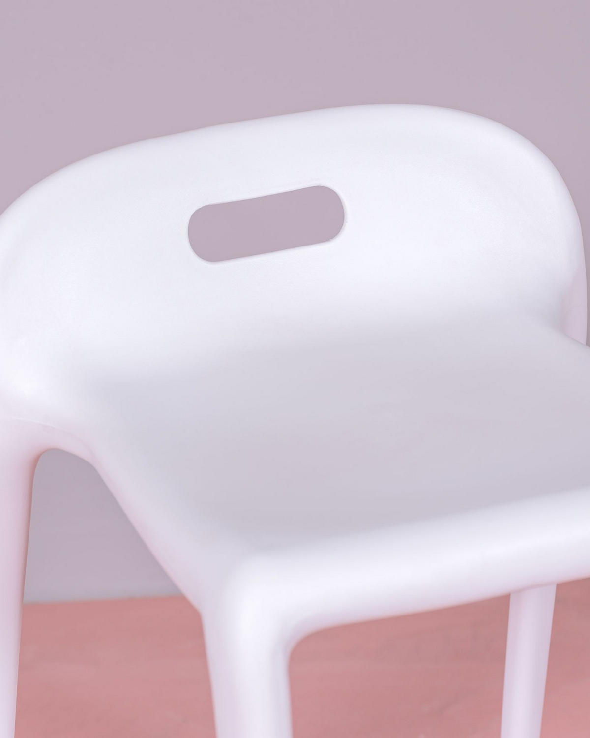 HOCKER Kunststoff Weiß - Weiß, Kunststoff (34/55/47cm) - Nest Dream