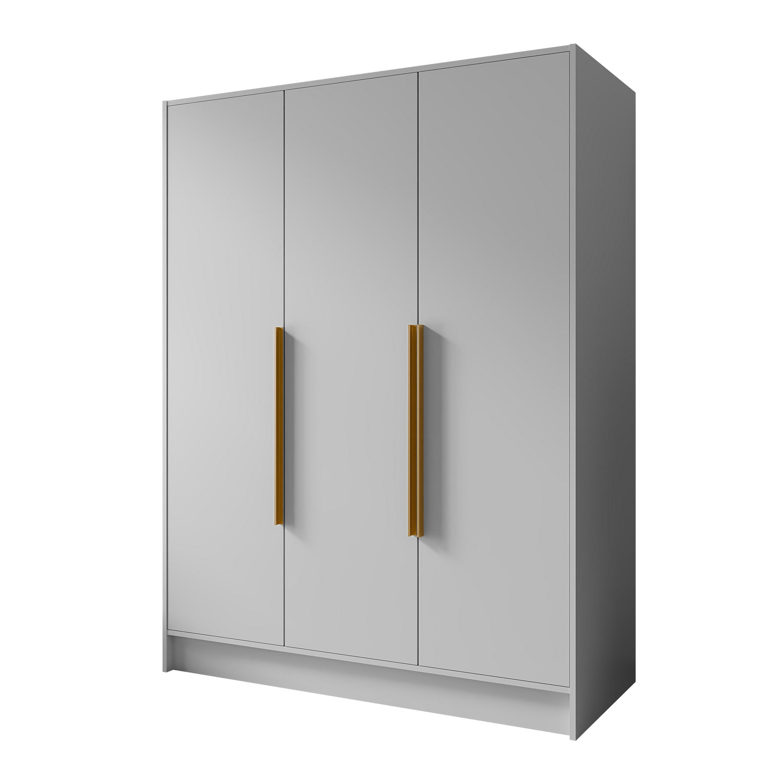 AN Furniture Store Drehtürenschrank Weiß, Gold 150x200x51 cm