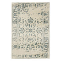 VINTAGE-TEPPICH Suki 120/170 cm - Creme/Mintgrün, Kunststoff (120/170cm) - benuta