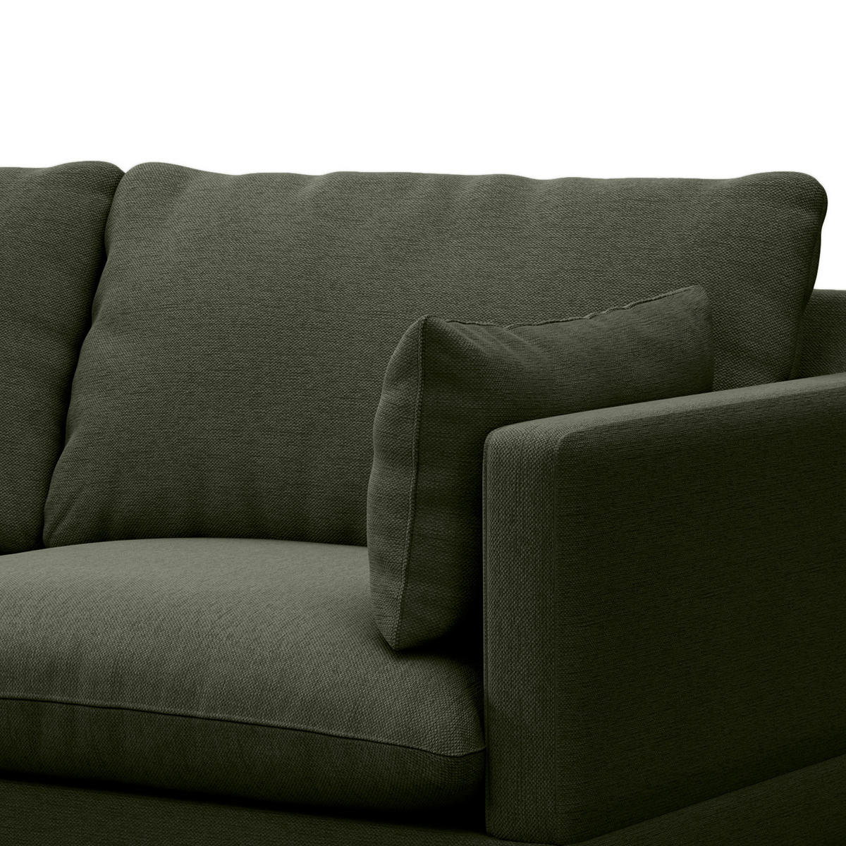 ECKSOFA mit Longchair - Webstoff - Buchefarben/Grau, Buchenholz/Textil (242/150cm) - home24